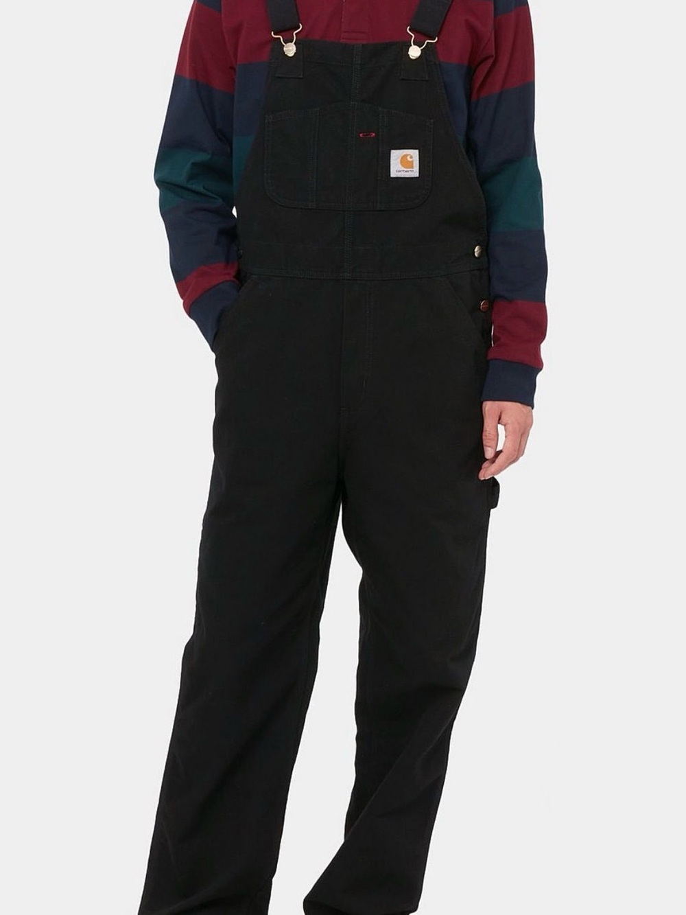Carhartt WIP Black Bib Overalls